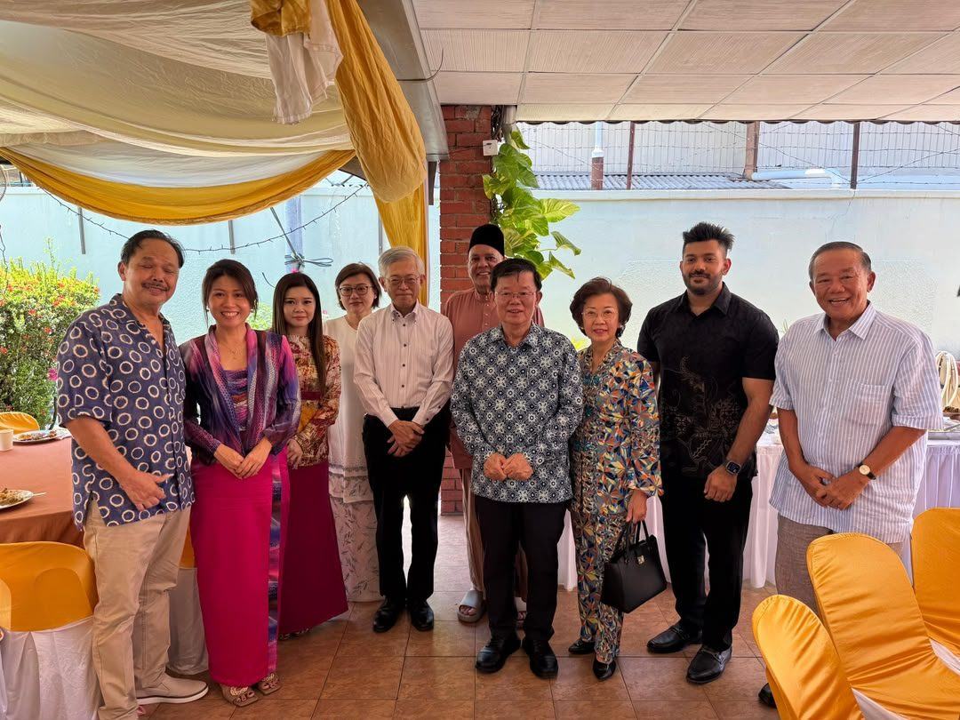 Guests at an open house gathering