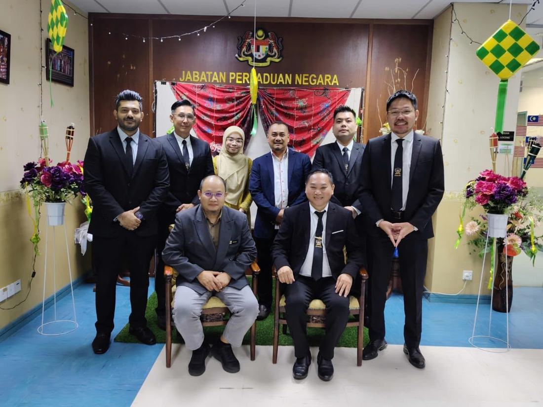 Group portrait at Jabatan Perpaduan Negara